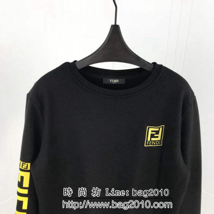 Fendi芬迪 18ss秋冬新款套頭衛衣 定制純棉加絨面料 高版本男女同款 ydi2060
